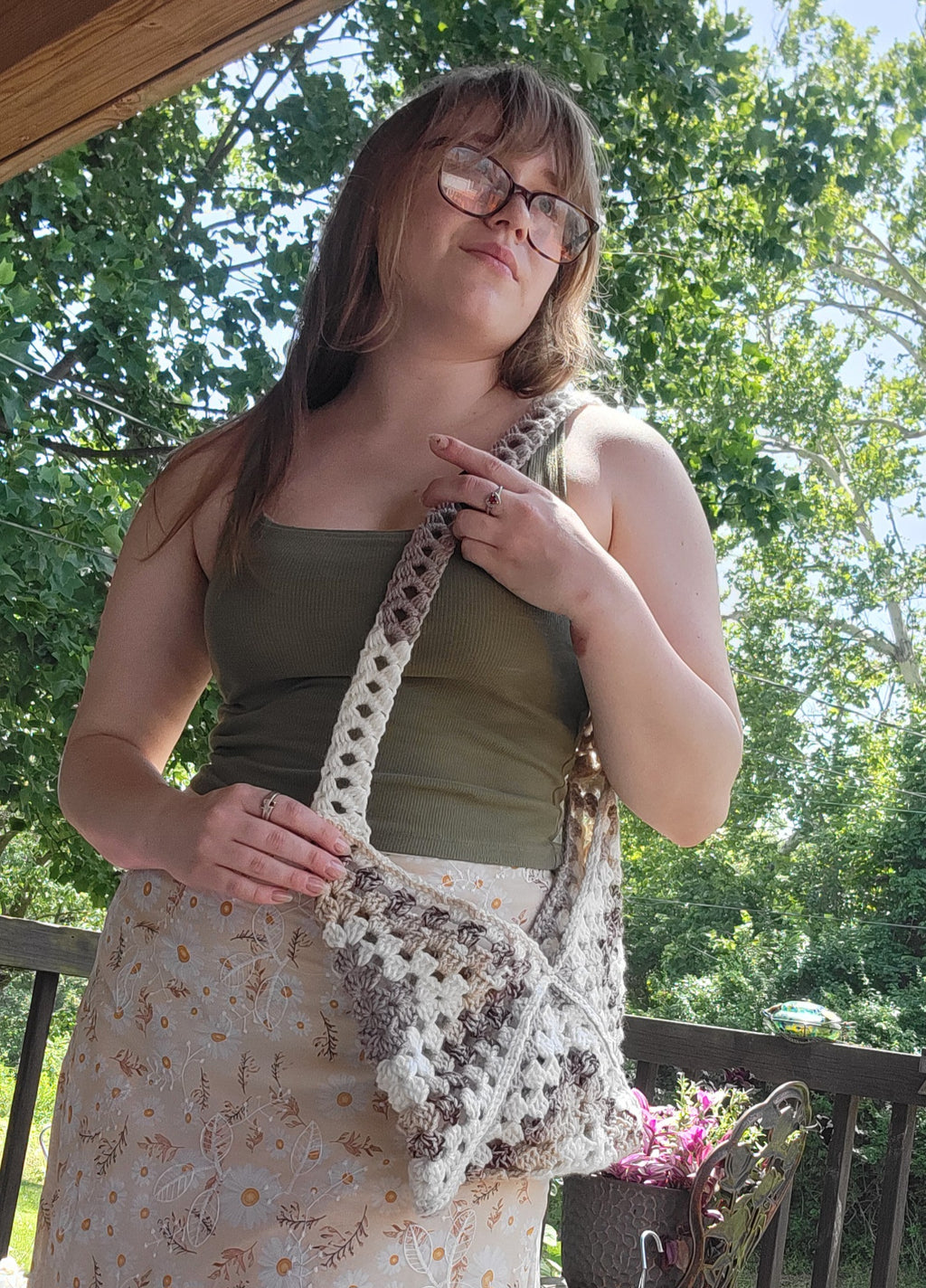 Granny Square Shoulder Bag