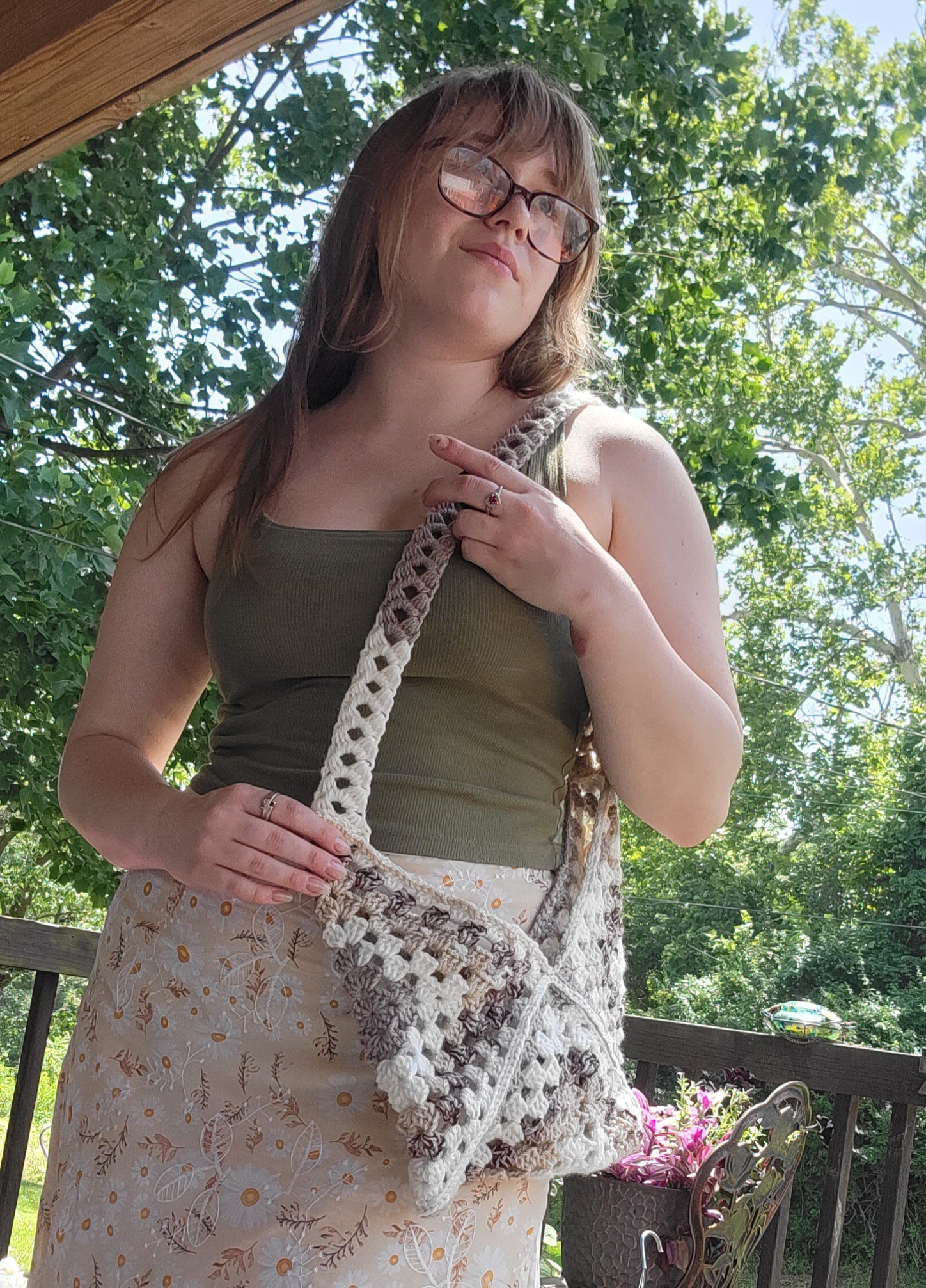 Granny Square Shoulder Bag